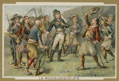 Henri de la Rochejacquelein henvendte seg til soldatene sine, Vendee-opprøret, den franske revolusjonen av European School