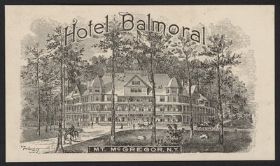 Hotel Trade Card (gravering) av European School
