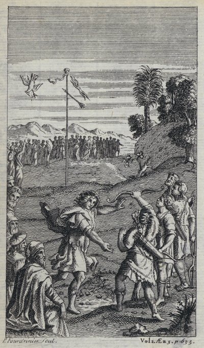 Illustrasjon for John Drydens oversettelse av Virgils Aeneid (gravering) av European School