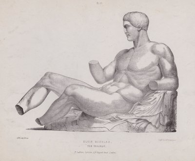 Illustrasjon for The Anatomy of the External Forms of Man: Elgin Marbles, The Theseus (litho) av European School