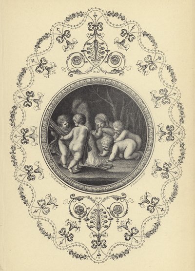 Illustrasjon fra Michael Angelo Pergolesis Book of Ornaments (gravering) av European School