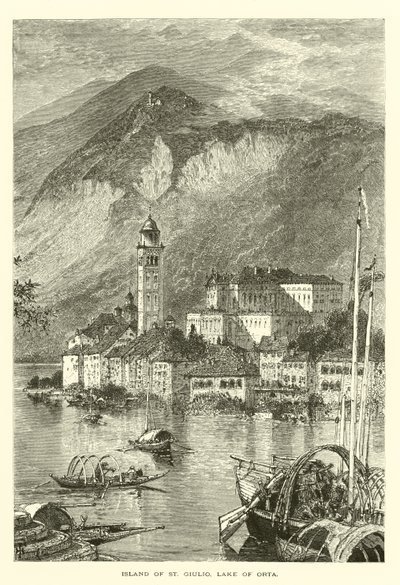 Øya St Giulio, Ortasjøen (gravering) av European School