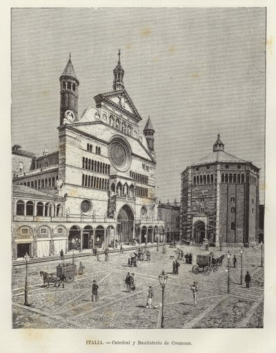 Italia - Cremona katedral og dåpskapel av European School