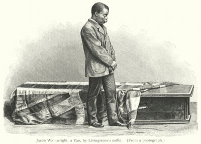 Jacob Wainwright, en Yao, av Livingstones kiste (gravering) av European School