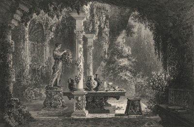 Delectable Garden av Bernard Palissy (gravering) av European School