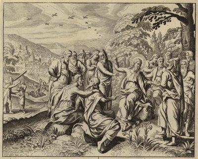 Jesus Kristus lærer om sabbaten (gravering) av European School