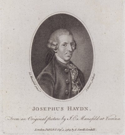 Joseph Haydn , østerriksk komponist (gravering) av European School