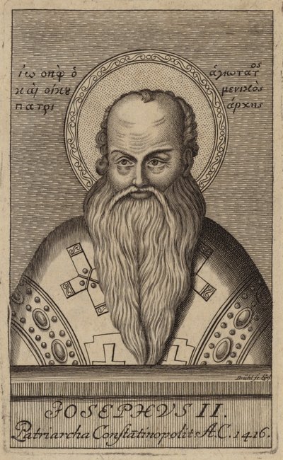 Joseph II, patriark av Konstantinopel (gravering) av European School