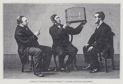 Å dømme "Scotch Fancy Canary", Three Scottish Worthies av European School