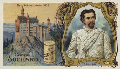 Kong Ludwig II av Bayern, og slottet Neuschwanstein av European School