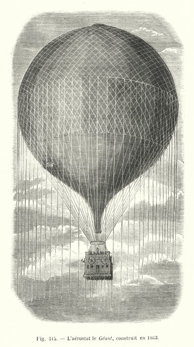 Geant-aerostaten, bygget i 1863 av European School