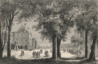 Le Luxembourg Au Temps De Marie De Medicis (gravering) av European School
