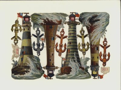 Fyrtårn (chromolitho) av European School