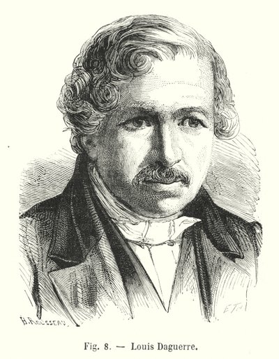 Louis Daguerre (gravering) av European School
