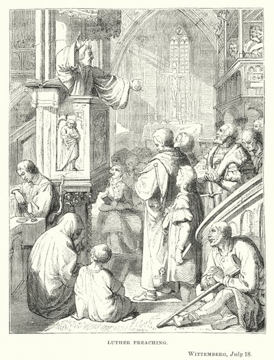 Luther forkynnelse, Wittemberg, 18. juli av European School