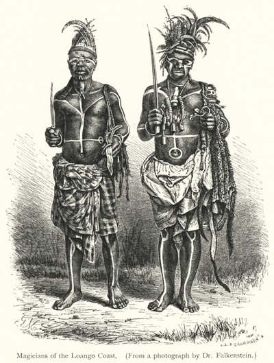 Magikere fra Loango Coast (gravering) av European School