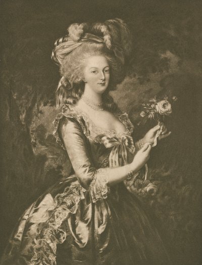 Marie Antoinette (litho) av European School
