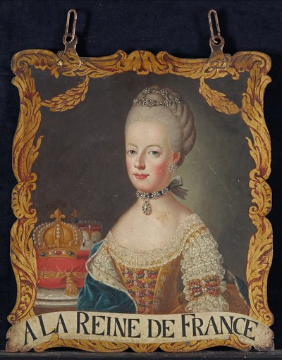 Marie Antoinette-tegn, etter 1774 av European School
