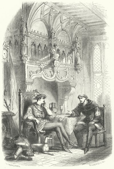 Møte mellom den flamske statsmannen Jacob van Artevelde og kong Edward III av England av European School