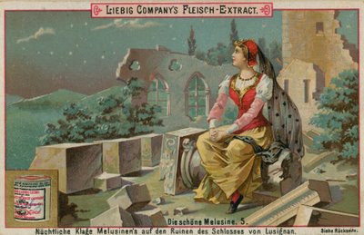 Melusine blant ruinene av European School