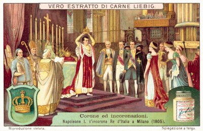Napoleon Bonaparte kronet seg til konge av Italia i Milano av European School