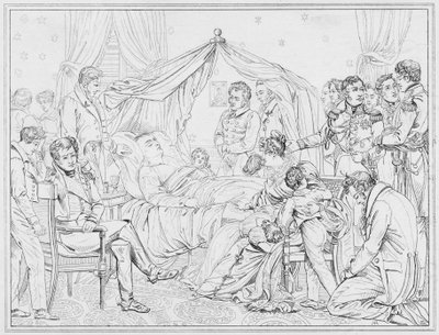 Napoleon: Mort, Death (gravering) av European School