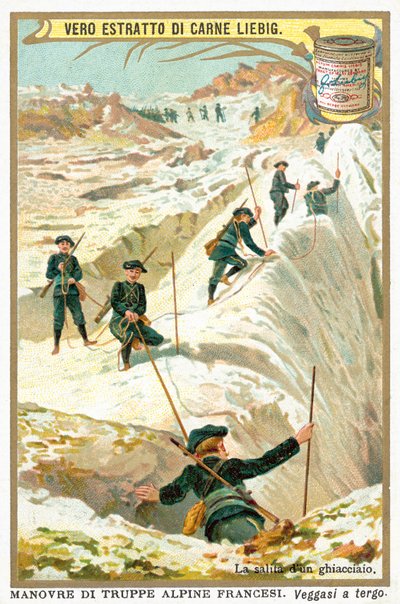 På en isbre (chromolitho) av European School