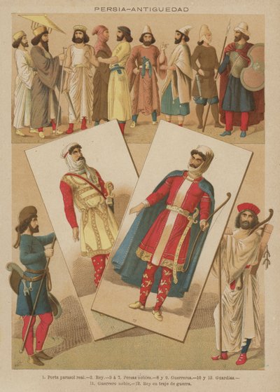 Persia, Antiguedad (farge litho) av European School