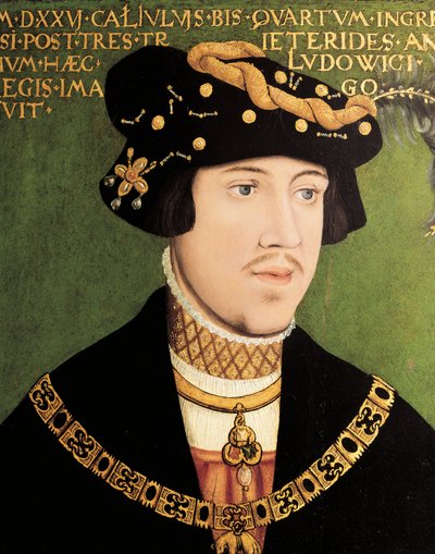 Portrett av Ludvig II av Ungarn, kongen av Ungarn, Böhmen og Kroatia (olje på panel) av European School