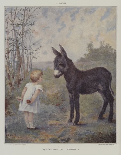 Hvilken hånd velger du? (Hvilken hånd velger du?) (farge litho) av European School