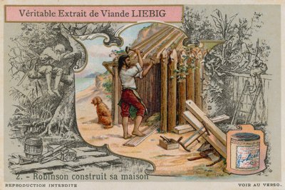 Robinson Crusoe bygger hytta sin av European School