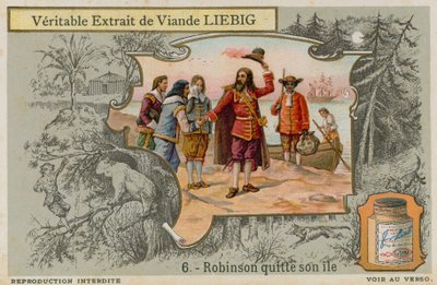 Robinson Crusoe forlater øya av European School