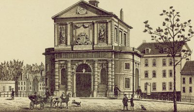 Rotterdam: Delftsche Poort (litho) av European School