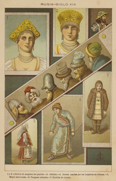 Russland, 1800-tallet (fargefotografier) av European School
