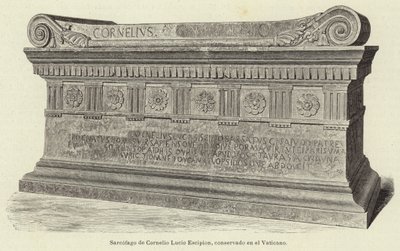Sarkofag av Cornelius Lucius Scipio, bevart i Vatikanet av European School
