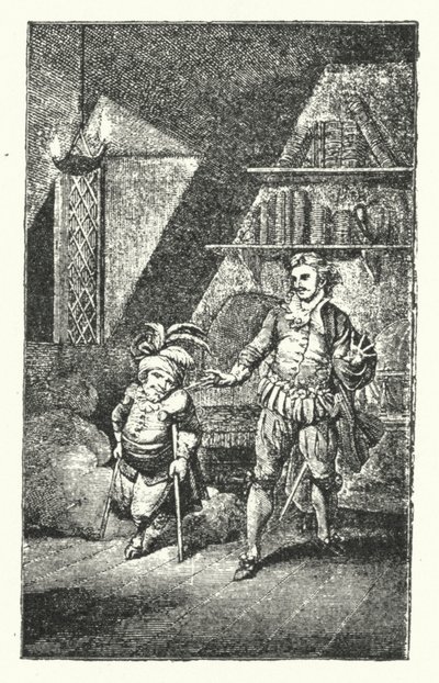Scene fra Der krumme Teufel (The Limping Devil), den første operaen av Joseph Haydn (gravering) av European School