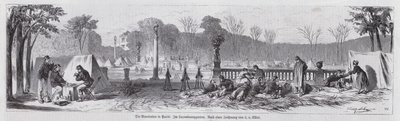 Scene i Jardin du Luxembourg under Paris-kommunen av European School