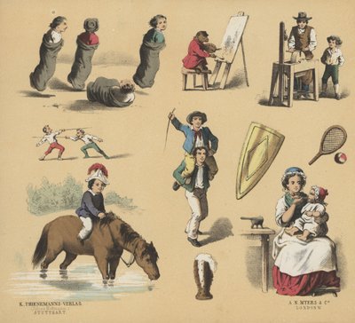 Utklipp for unge (farge litho) av European School
