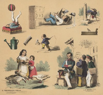 Utklipp for unge (farge litho) av European School