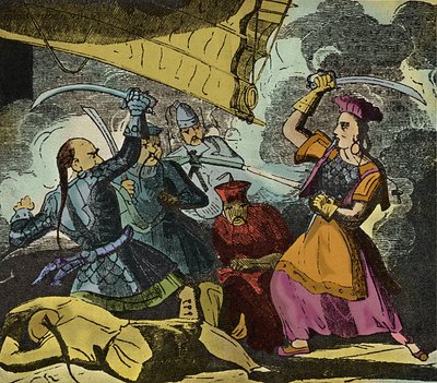 Shing Shi eller Ching Shih (død 1844). Kinesisk piratkvinne på 1800-tallet. Hun befalte en ekte flåte som hun beseiret admiral Kwo Lang med. av European School