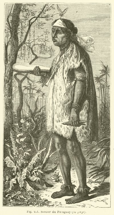 Sorcerer of Paraguay (gravering) av European School