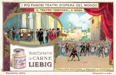 Teatro Costanzi, Roma (chromolitho) av European School