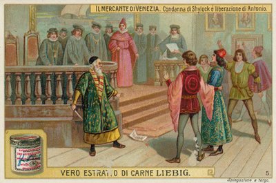 Arrestasjonen av Shylock og løslatelsen av Antonio av European School