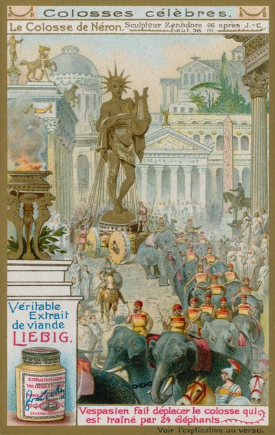 The Colossus of Nero, av billedhuggeren Zenodore, 66 e.Kr av European School