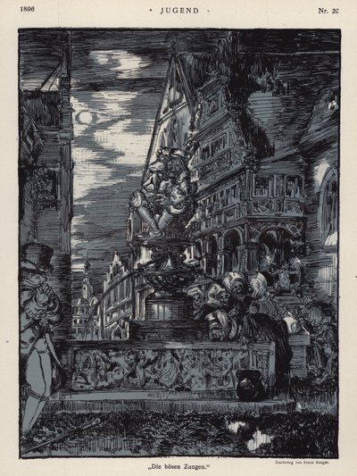 De onde tungene (litho) av European School
