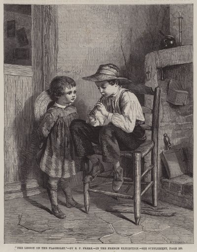 Leksjonen om Flageolet (gravering) av European School