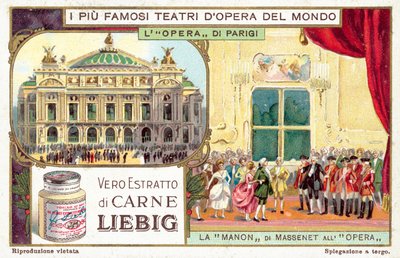 Paris-operaen (chromolitho) av European School