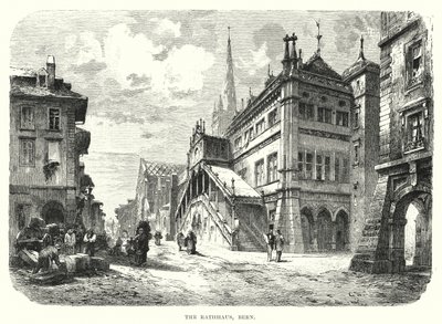 The Rathhaus, Bern (gravering) av European School