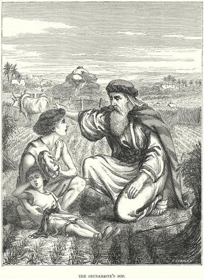 Shunammittens sønn (gravering) av European School