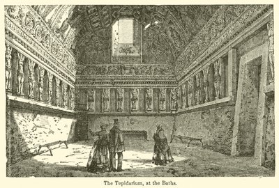 Tepidarium, ved badene (gravering) av European School